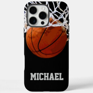 Coques iPhone 16 Pro Max Basket-ball Votre nom
