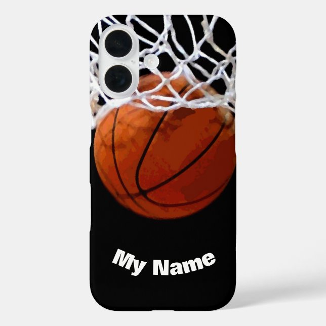 Coques Case-Mate iPhone Basket-ball Votre nom Personnalisé (Verso)