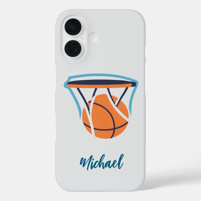 Coques Case-Mate iPhone Basket-ball Votre nom personnel (Verso)