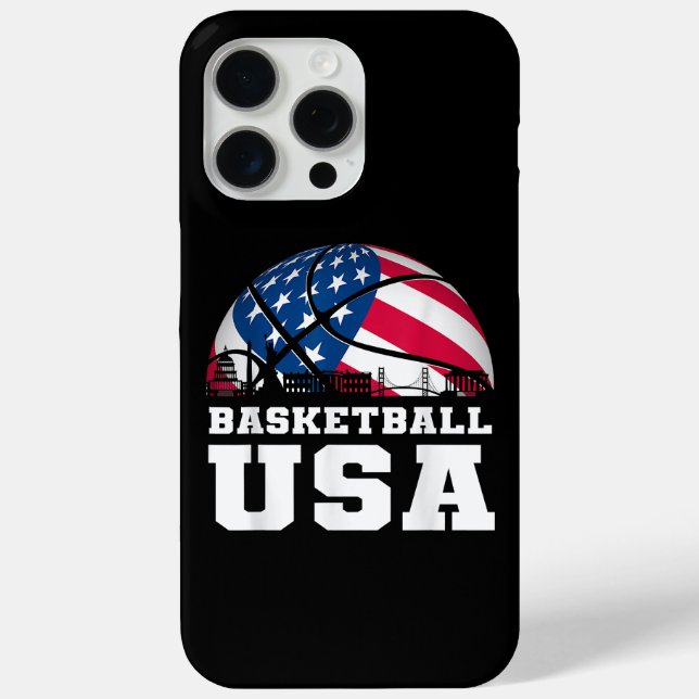 Coques Case-Mate iPhone Basketball USA Support the Team Tshirt USA Flag Dr (Verso)