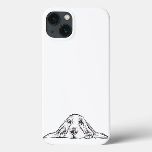 Coques Case-Mate iPhone basset blanc (Verso)