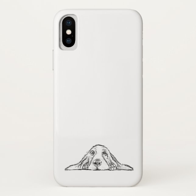 Coques Case-Mate iPhone basset blanc (Dos)