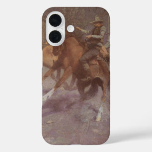 Coques iPhone 16 Bataille au saloon Roundup par Bill Gollings