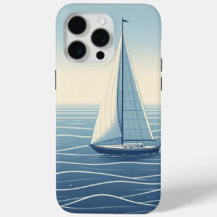 Coque iPhone 15 Pro Max Bateau à voile en haute mer