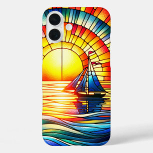 Coques iPhone 16 Plus Bateau à voile en verre