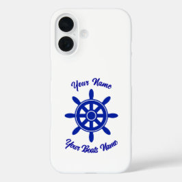 Coques iPhone 16 Bateau bateaux bateaux roue personnalisée