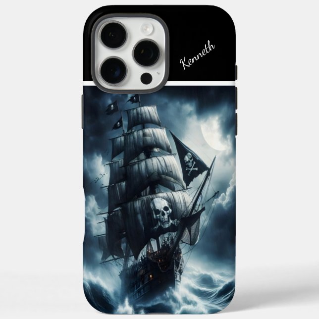 Coques Case-Mate iPhone Bateau Pirate Dans Une Tempête (Verso)