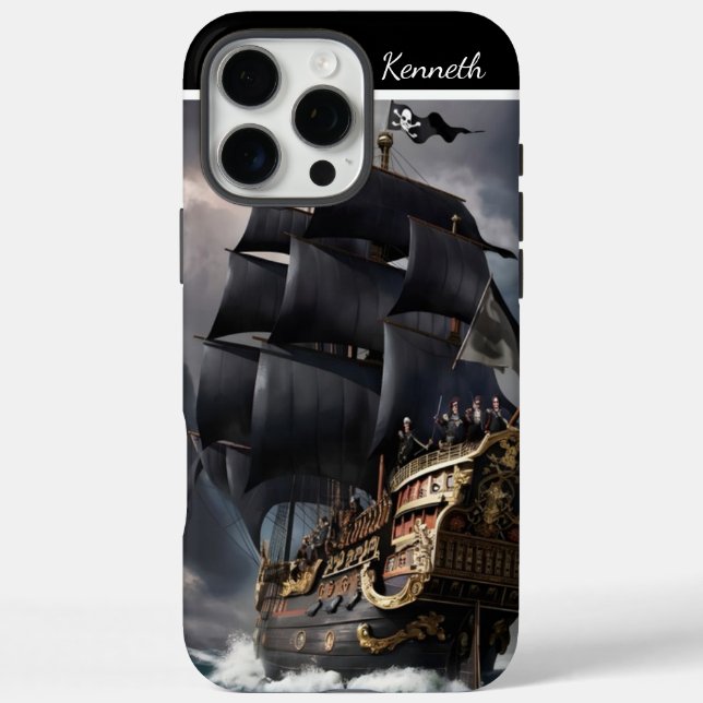 Coques Case-Mate iPhone Bateau Pirate En Mer Stormy (Verso)
