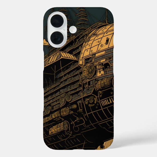 Coques Case-Mate iPhone Bateau SteamPunk (Verso)