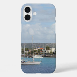 Coques iPhone 16 Plus Bateaux à voile du port de Bonaire Kralendijk