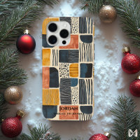 Batik zambien moderne – Motifs abstraits terreux