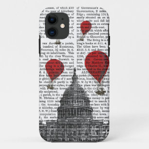 Etui iPhone Case-Mate Bâtiment de capitol des USA et ballons à air d'u
