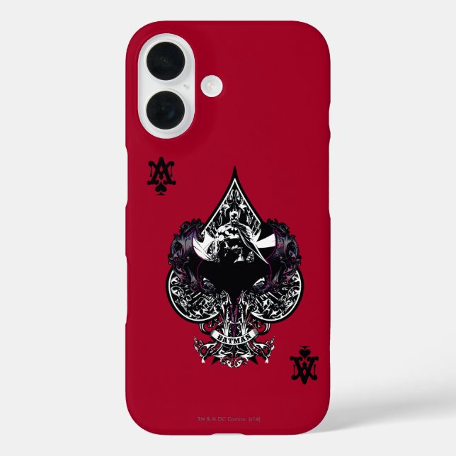 Coques Case-Mate iPhone Batman Ace of Spaces Crest gothique (Verso)