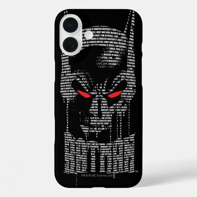 Coques Case-Mate iPhone Batman Avec Mantra (Verso)