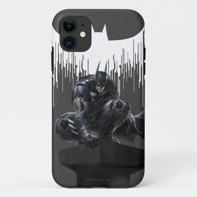 Coques Case-Mate iPhone Batman perché sur un pilier (Dos)