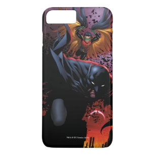Coque iPhone 7 Plus Batman & Robin Vol au-dessus de Gotham