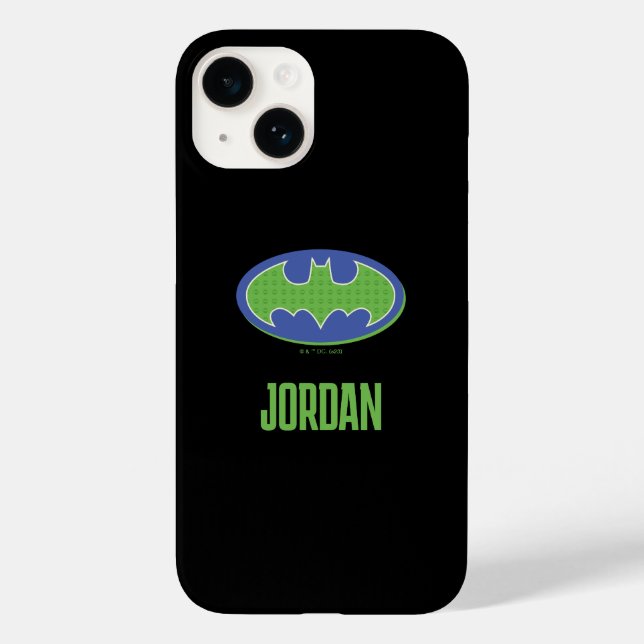Coques Case-Mate iPhone Batman | Symbole pourpre et vert (Verso)