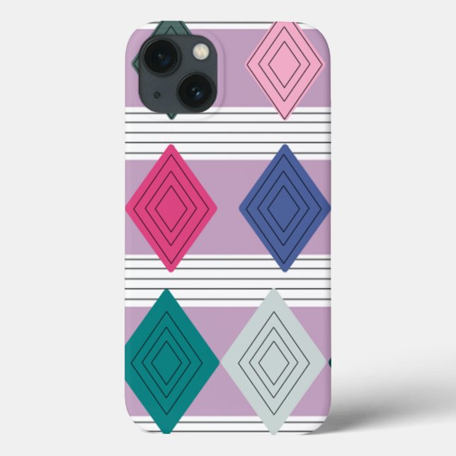Coques Case-Mate iPhone Bauhaus Diamond Quilt (Verso)