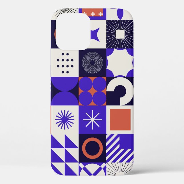 Coques Case-Mate iPhone Bauhaus moderne : Motif géométrique audacieux. (Verso)