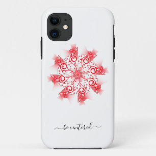 Case-Mate iPhone Case Be centered red mandala fractal