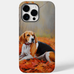 Coque Pour Pour iPhone 14 Pro Max Beagle en automne Leaves automne Inspire