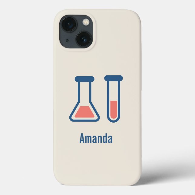 Coques Case-Mate iPhone Beaker & Test Tube Science Themed (Verso)