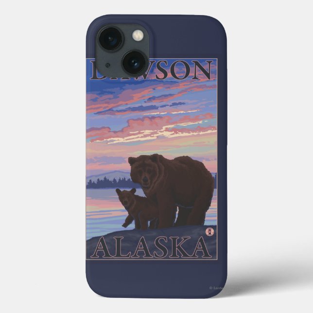 Coques Case-Mate iPhone Bear and Cub - Dawson, Alaska (Verso)