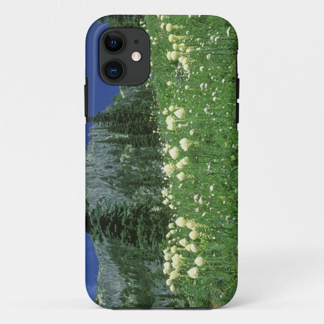 Coques Case-Mate iPhone Beargrass au lac Eunice, Mt Rainier NP, WA, (Dos)