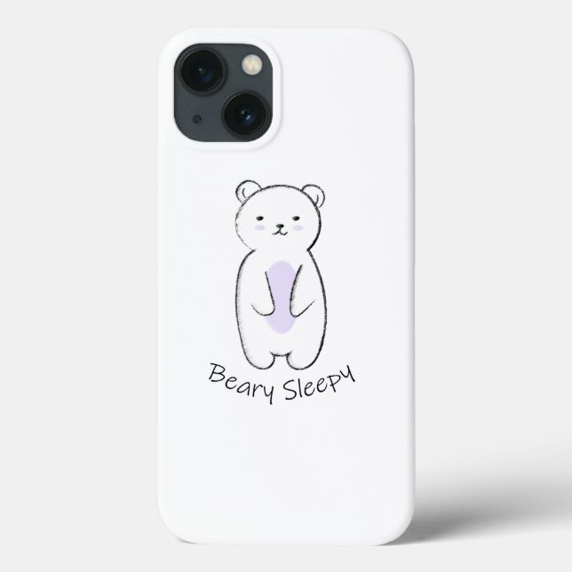 Coques Case-Mate iPhone Béary Sleepy Bear (Verso)