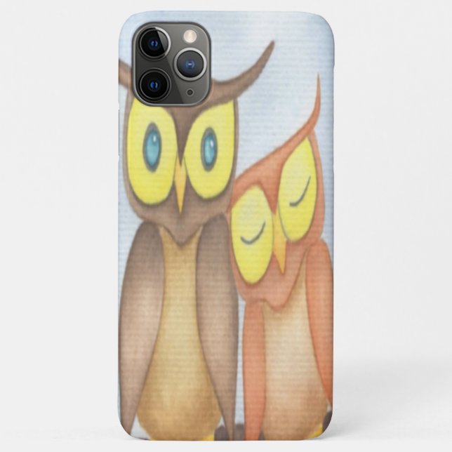 Coques Case-Mate iPhone Beau Aquarelle Chouette Amateurs (Dos)