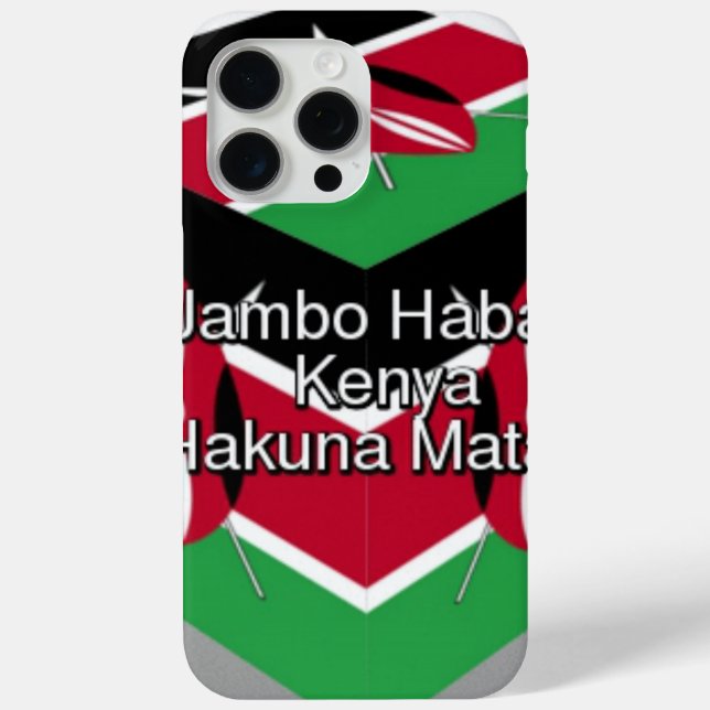 Coques Case-Mate iPhone 🇰 🇪 Beau Beau Drapeau Kenyan (Verso)