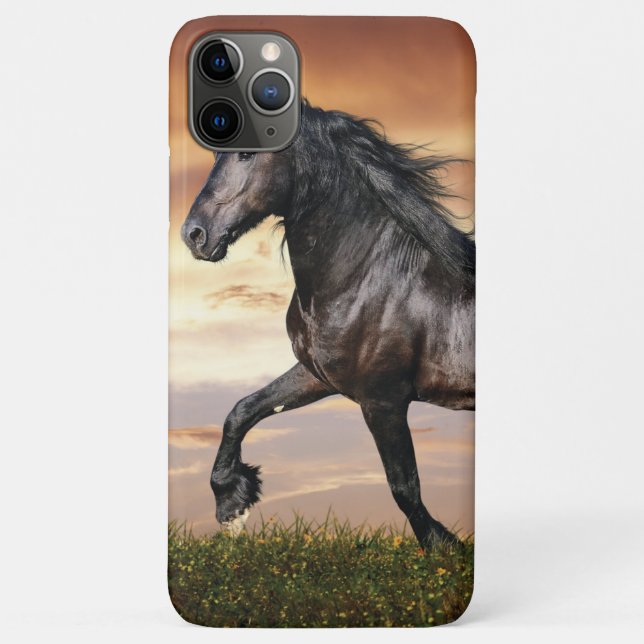 Coques Case-Mate iPhone Beau Cheval Noir (Dos)