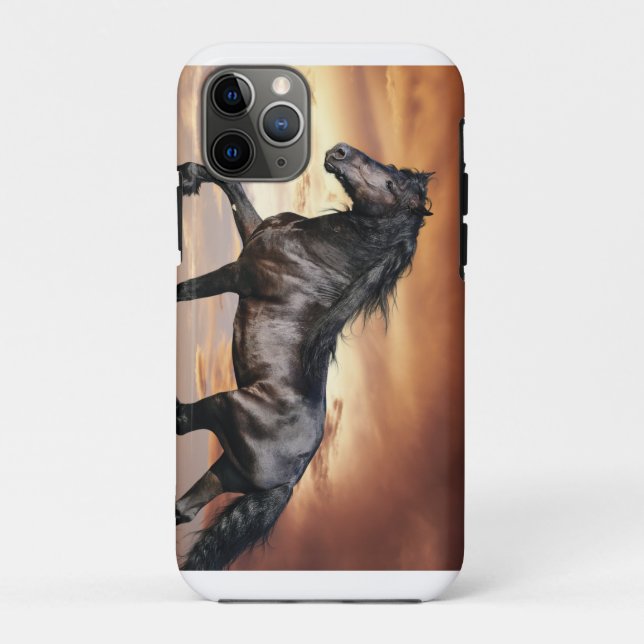 Coques Case-Mate iPhone Beau Cheval Noir (Dos)