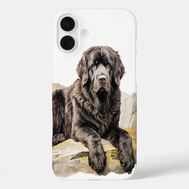 COQUES Case-Mate iPhone BEAU CHIEN NOIR DE TERRE-NEUVE (Verso)