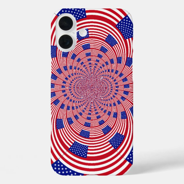 Coques Case-Mate iPhone Beau drapeau américain Extraordinaire Kaleidoscope (Verso)