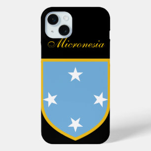 Coque iPhone 15 Mini Beau drapeau de la Micronésie