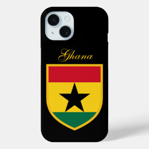 Coque Pour iPhone 15 Beau drapeau du Ghana
