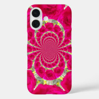 Beau Extraordinaire Roses rouges Motif Kaleidoscop