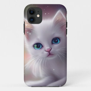 Case-Mate iPhone Case Beau Imaginaire blanc Fluffy Chat