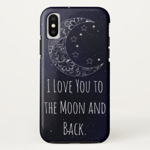 Case-Mate iPhone Case Beau Je t'aime jusqu'à la lune et retour Artistiqu