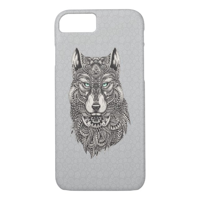 Coques Case-Mate iPhone Beau loup, illustration Abstraite (Dos)