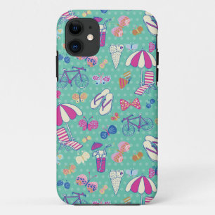 Coque iPhone 11 Beau Motif aux éléments d'été