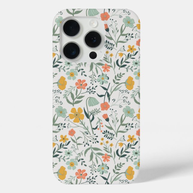 Coques Case-Mate iPhone Beau motif botanique floral (Verso)