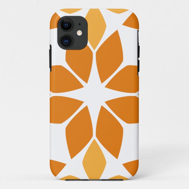 Coques Case-Mate iPhone beau motif floral brun (Dos)