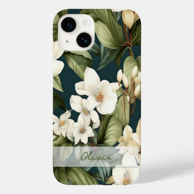 Coques Case-Mate iPhone Beau motif floral classique (Verso)