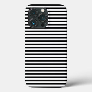 Case-Mate iPhone Case Beau noir blanc rayures horizontales moderne desig