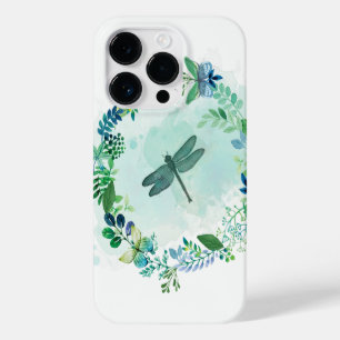 Coque Pour iPhone 14 Pro Beau papillon de libellule Floral