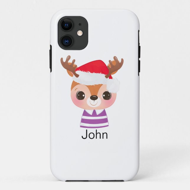 Coques Case-Mate iPhone Beau Reindeer Noël Animal d'hiver (Dos)