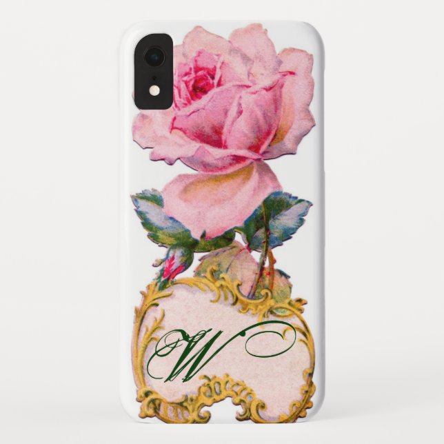 COQUES Case-Mate iPhone BEAU ROSE ROSE ROSE MONOGRAM (Dos)