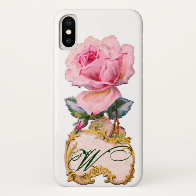 COQUES Case-Mate iPhone BEAU ROSE ROSE ROSE MONOGRAM (Dos)